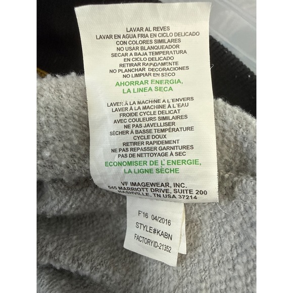 Majestic Pittsburgh Steelers Raglan Sweatshirt Grey Black Mens Medium - Picture 8 of 8